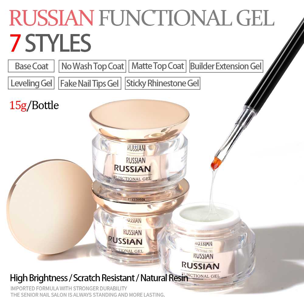Nail Art One Stroke - Vendeeni 15ml UV Russisches Nivellierendes Funktionsgel