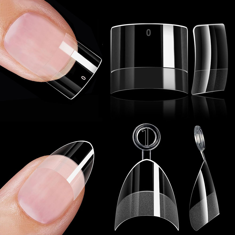 Nail Art Xs - 120/240 Stück extra kurze, halbe Abdeckung,