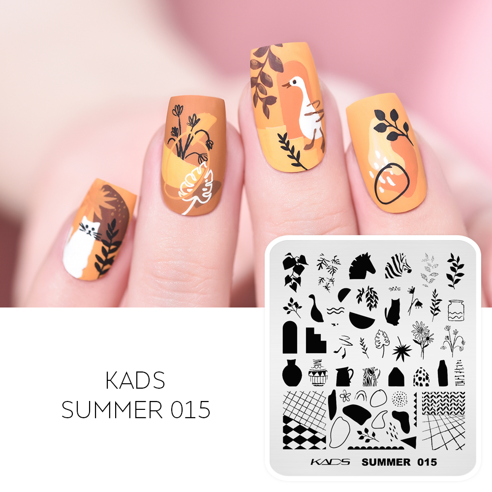 Nail Art Zebra - KADS Sommer 015 Nail art Platten