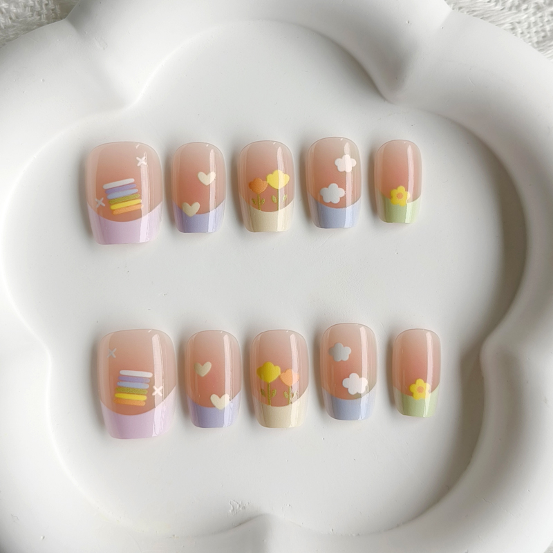 Nail Art Xs - 10 Stück Damen Frühlingsfrischer und Zarter
