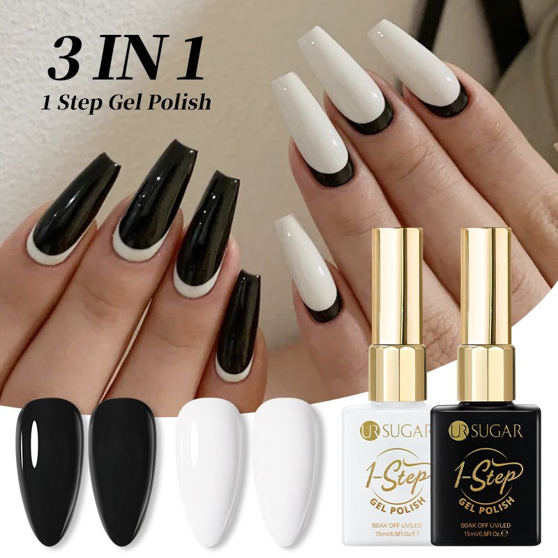 Nail Art One Stroke - UR SUGAR 3 IN 1 Schwarz
