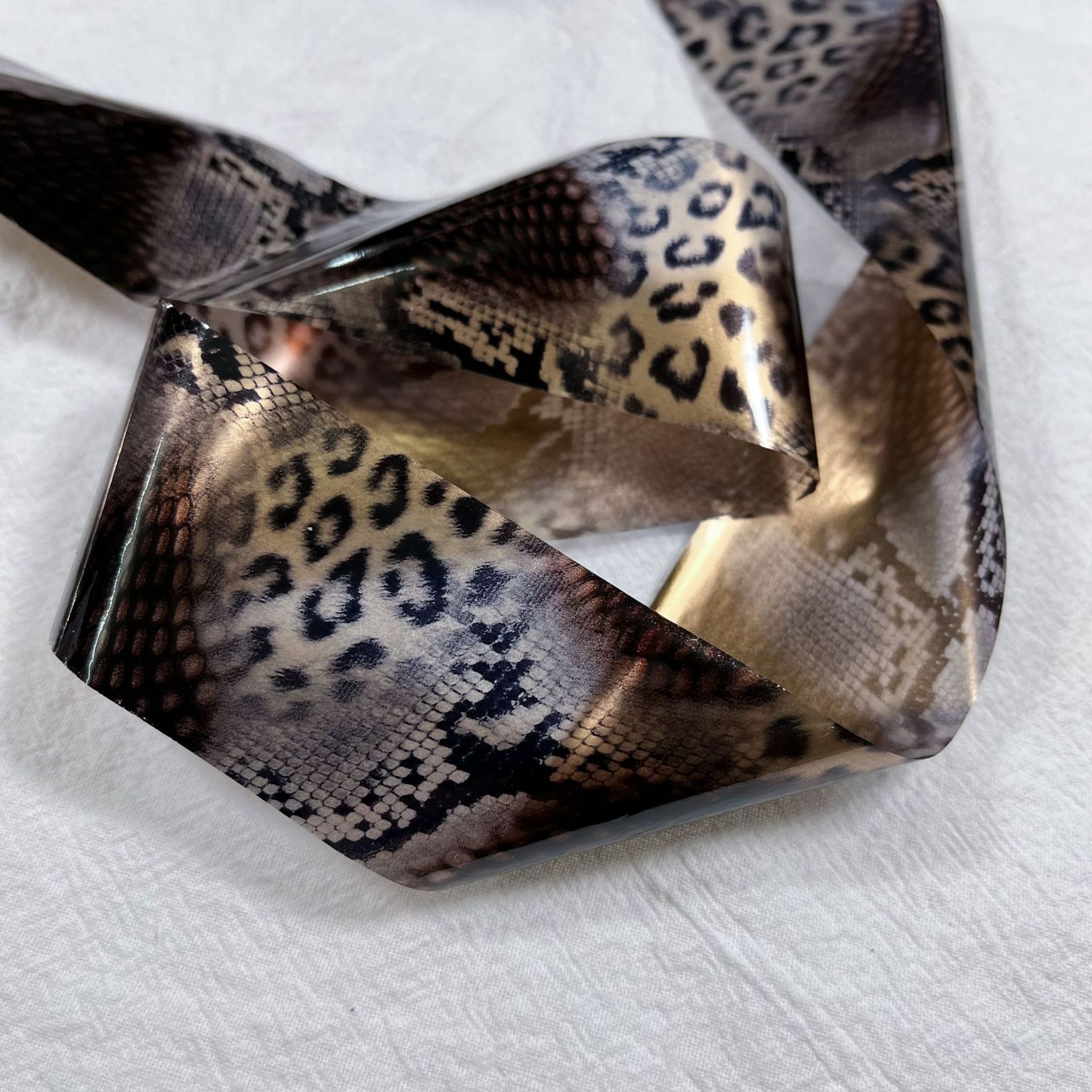 Nail Art Zebra - 4*100cm Leopard Nagel Folie Transfer Papiere