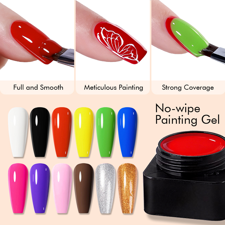 Nail Art One Stroke - CHUNSHU 5 ml Kein Abwischen 4in1