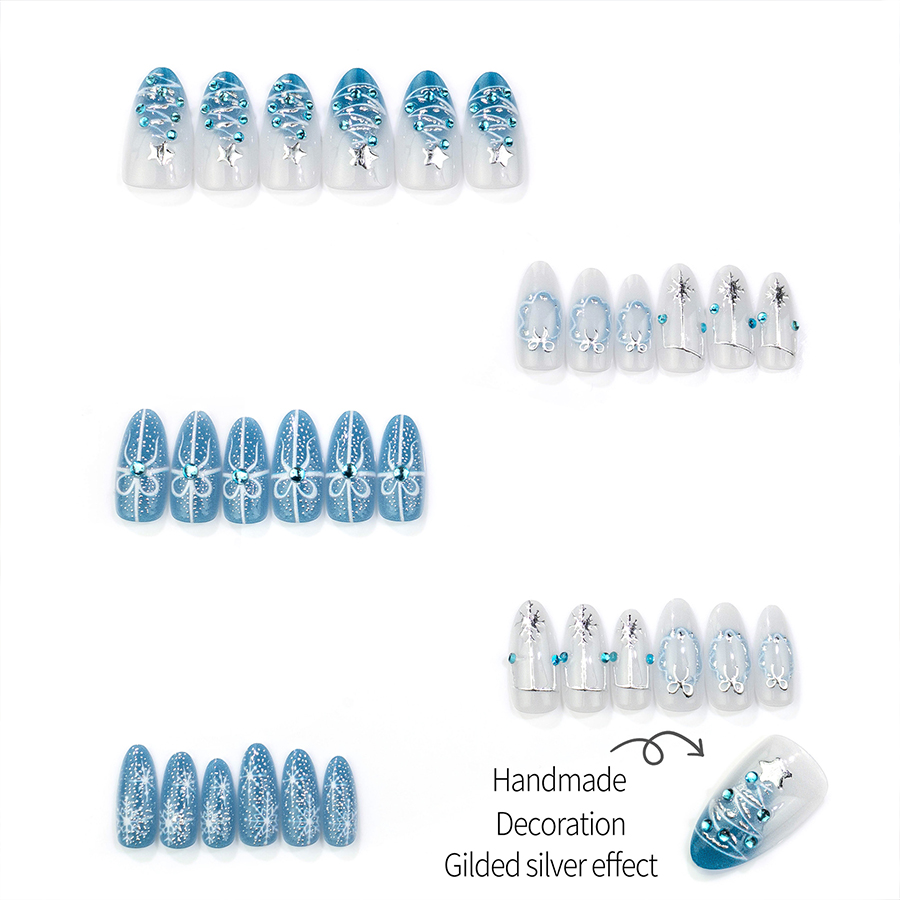 30-teiliges Set mit blauen, se – Nail Art Jelly Bewertung und Preis