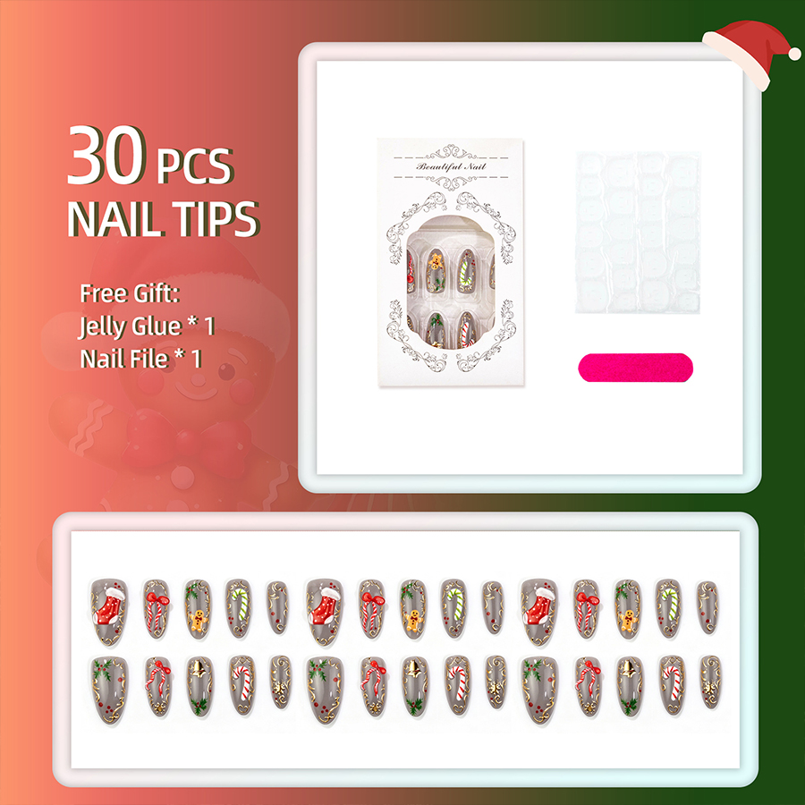 30-teiliges Set mit weihnachtl – Nail Art Jelly Bewertung und Preis
