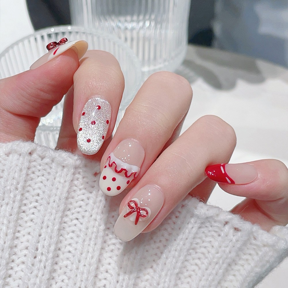 10 Stück kurze ovale handgemac – Nail Art Xs Bewertung und Preis