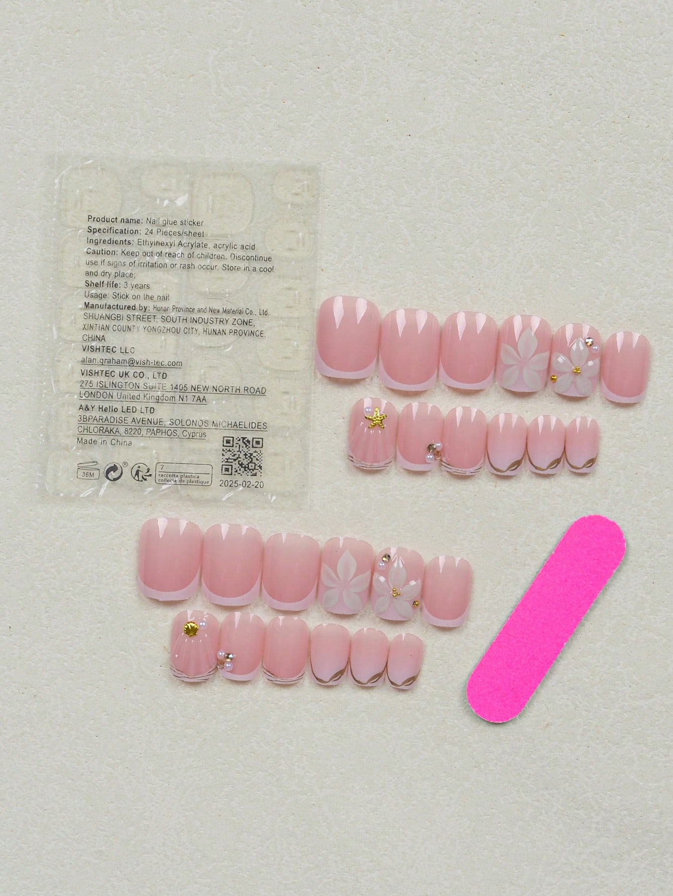 24 Stück kurze, quadratische,  – Nail Art Jelly Bewertung und Preis