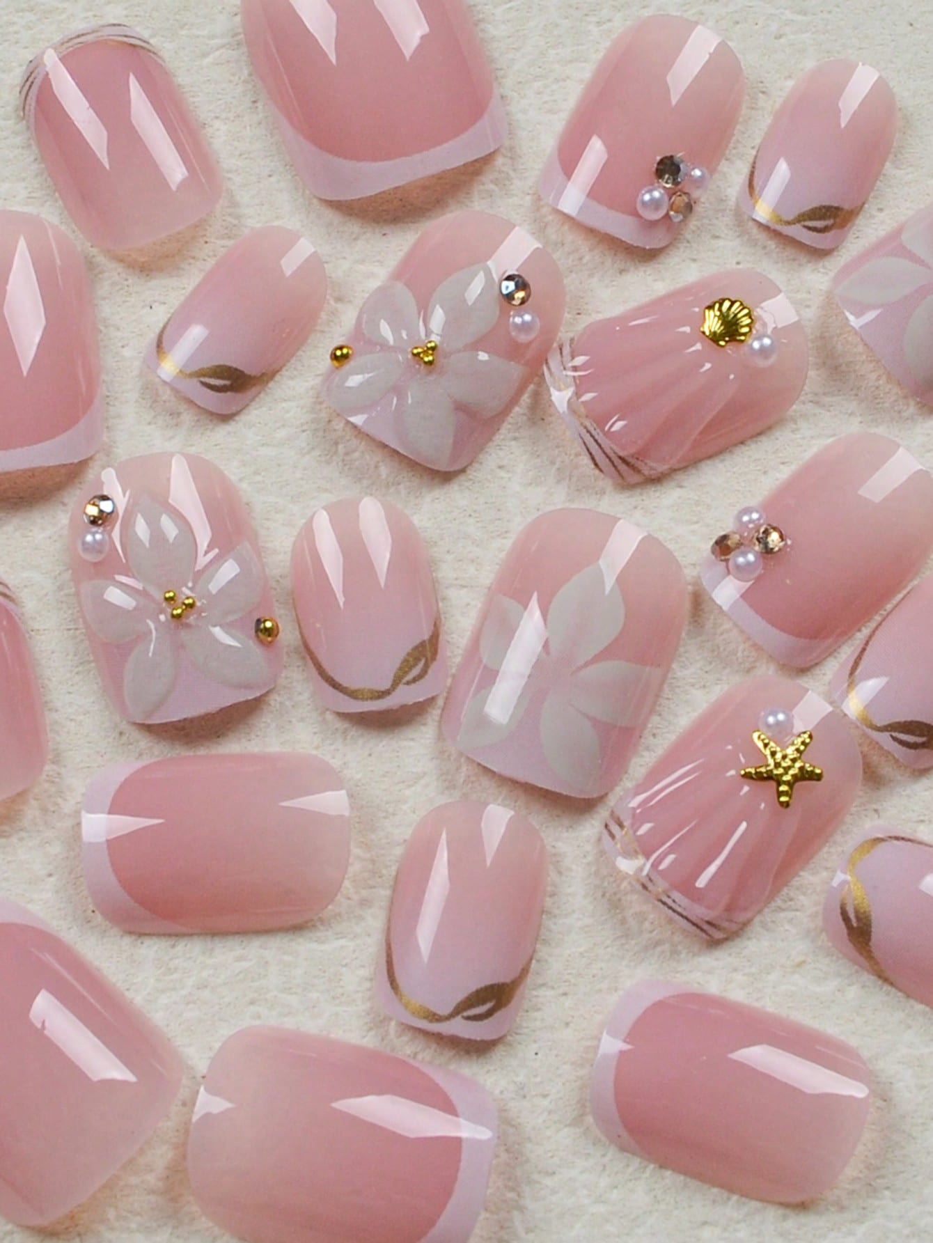 24 Stück kurze, quadratische,  – Nail Art Jelly Bewertung und Preis