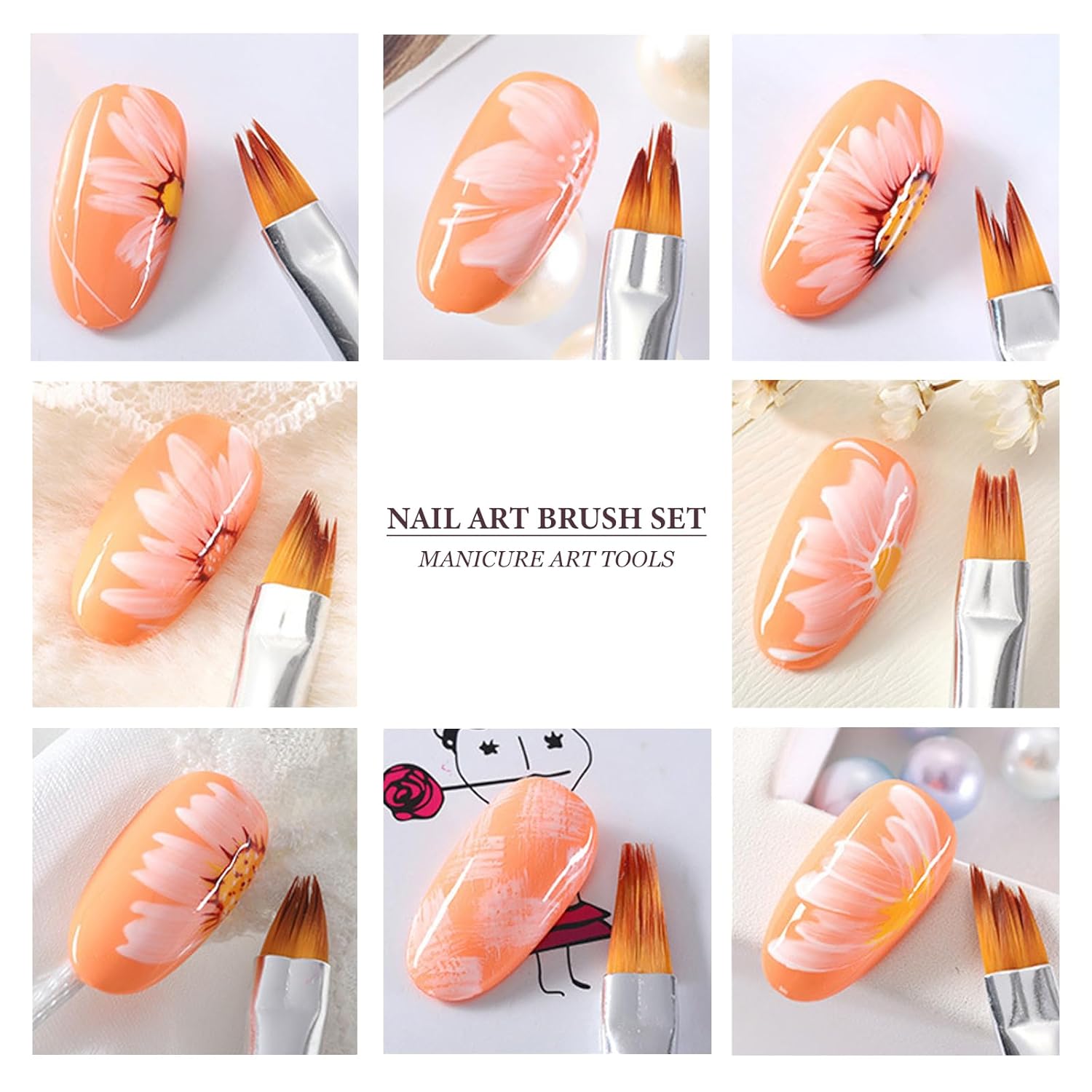 8-teiliges Nail-Art-Pinsel-Set – Nail Art One Stroke Bewertung und Preis