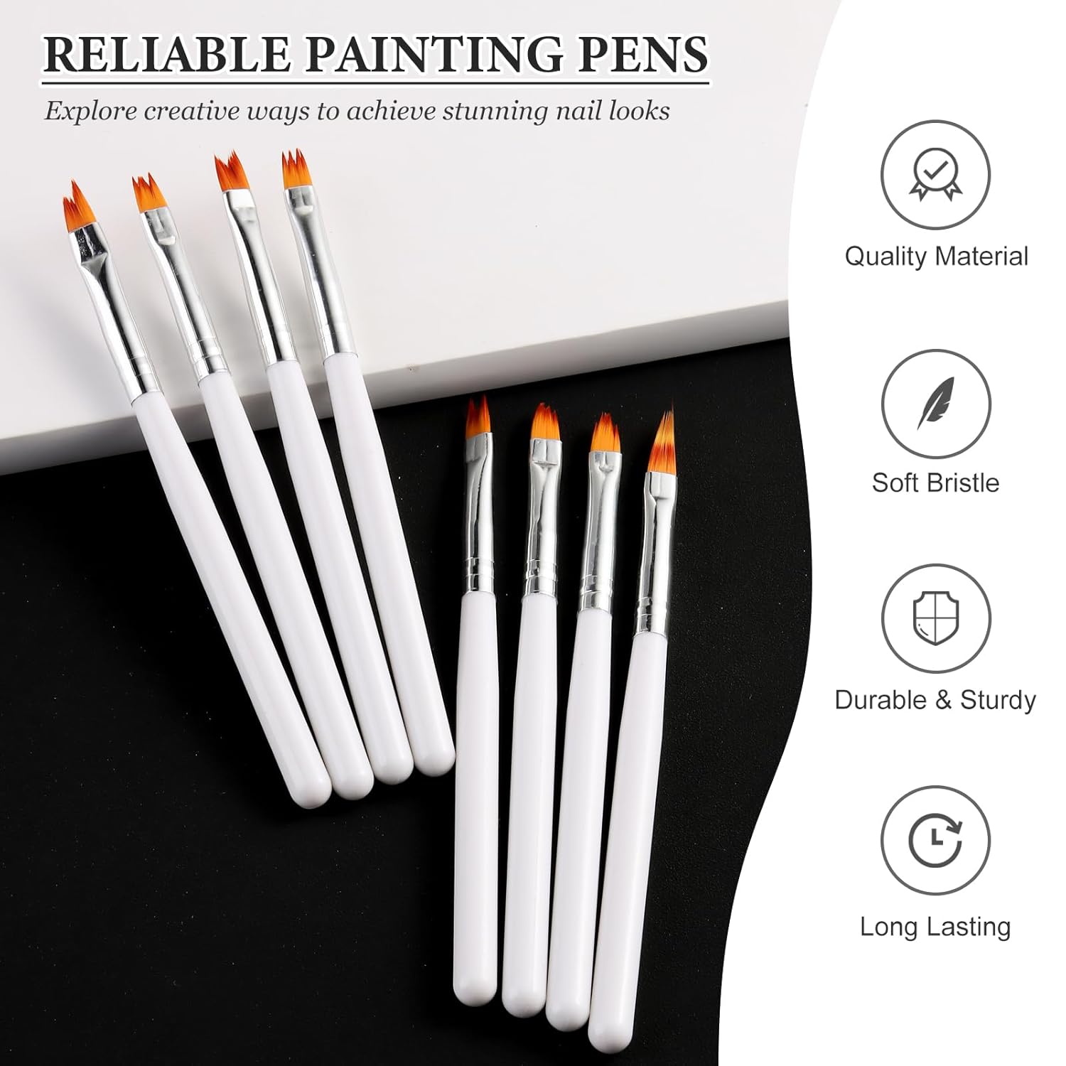 8-teiliges Nail-Art-Pinsel-Set – Nail Art One Stroke Bewertung und Preis