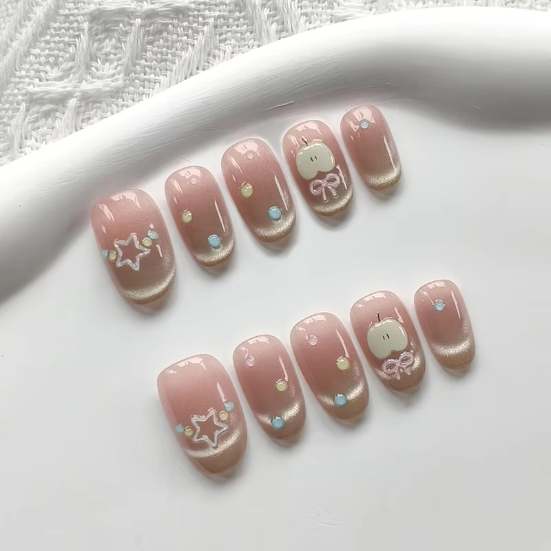 10 Stück Apple Stars Neuer Sti – Nail Art Xs Bewertung und Preis