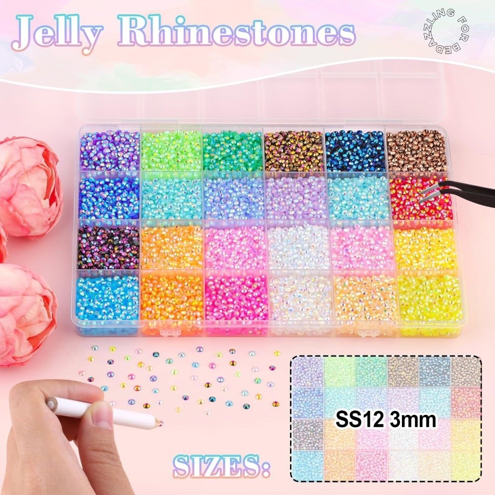 Mehrfarbiges Harz-Strass-Set i – Nail Art Jelly Bewertung und Preis