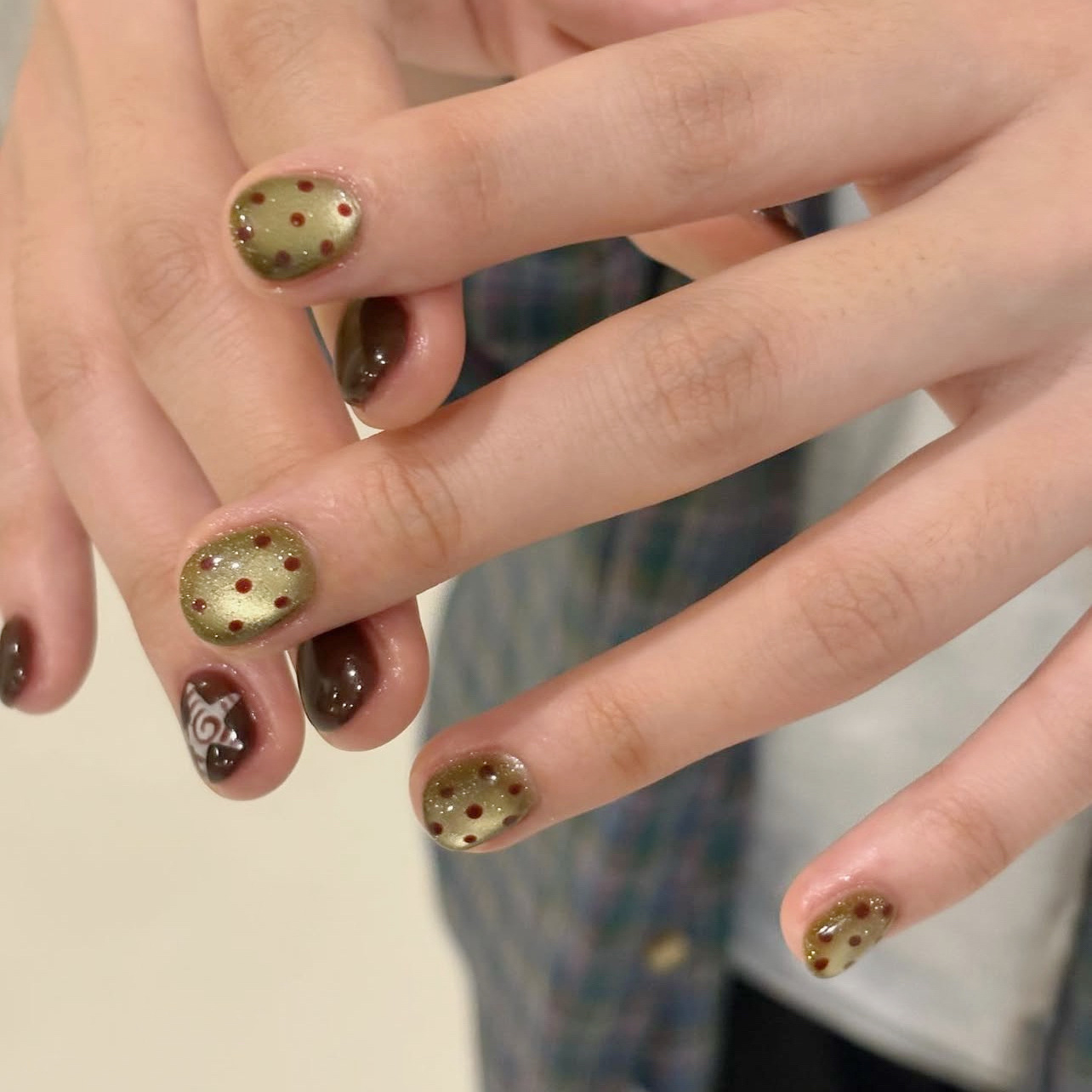 10 Stück handgemachte kurze Nä – Nail Art Full Cat Eye Bewertung und Preis