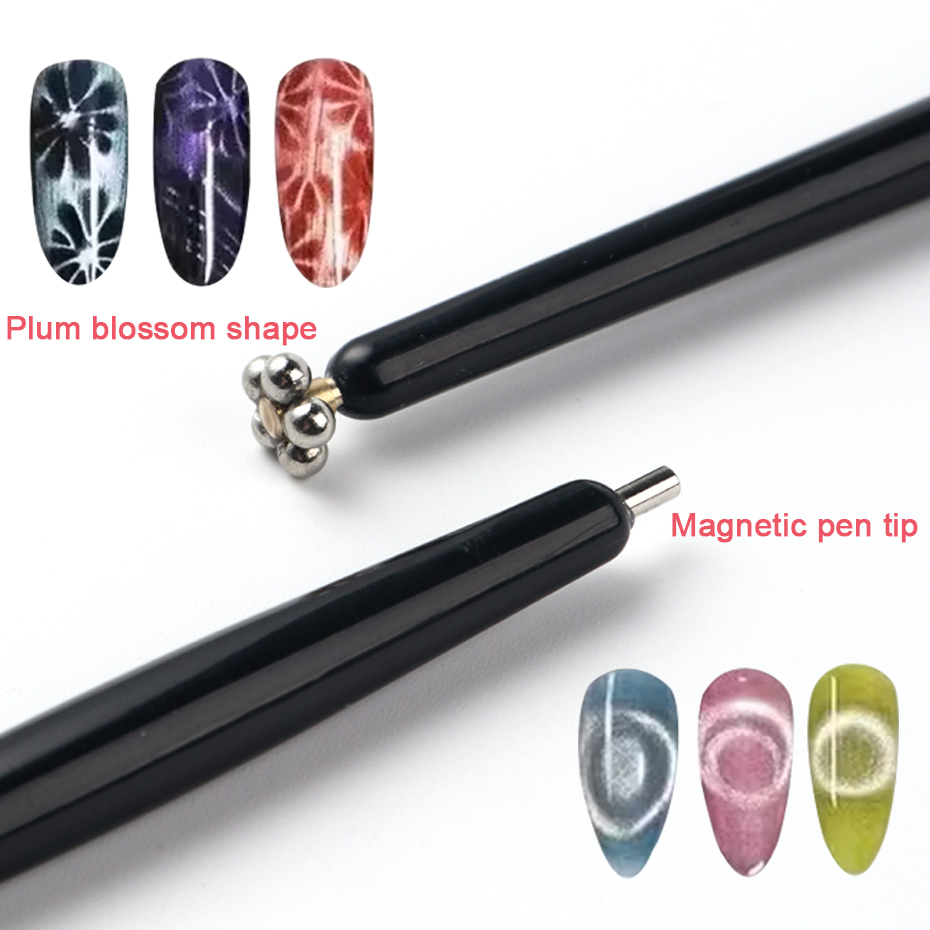1/2 Stück ausgefallener doppel – Nail Art Full Cat Eye Bewertung und Preis