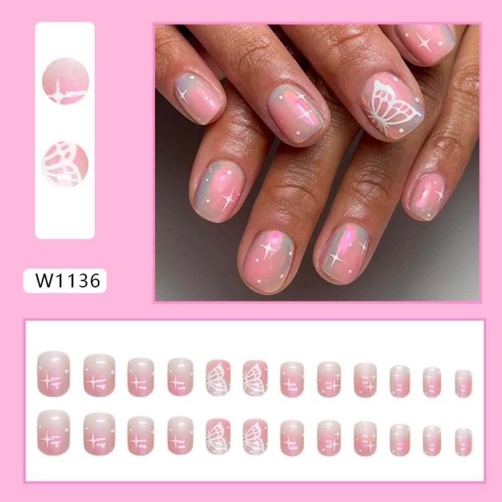 Neue kurze runde künstliche Nä – Nail Art Zebra Bewertung und Preis