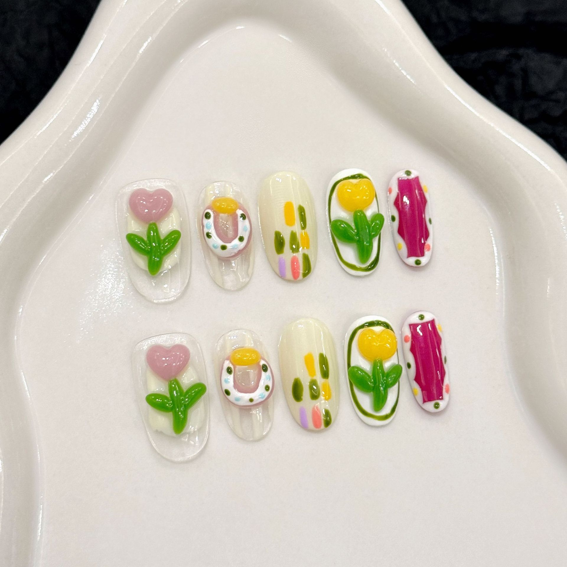 10 Stück handgemachte Nägel zu – Nail Art Cat Eye Bewertung und Preis