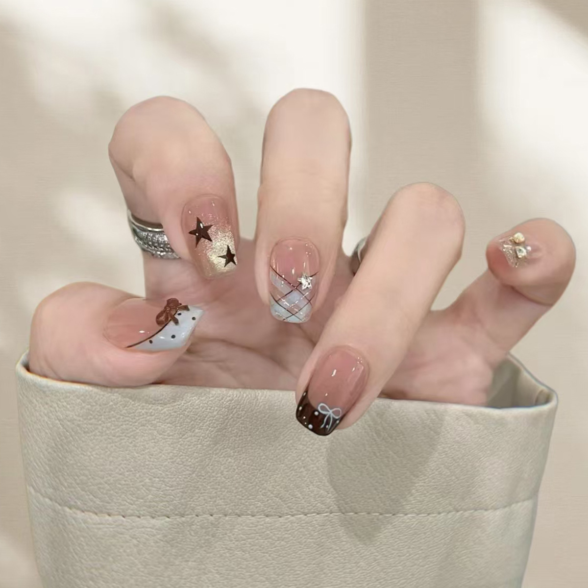 24 Stück Herbst-Stil Mittellan – Nail Art Cat Eye Bewertung und Preis