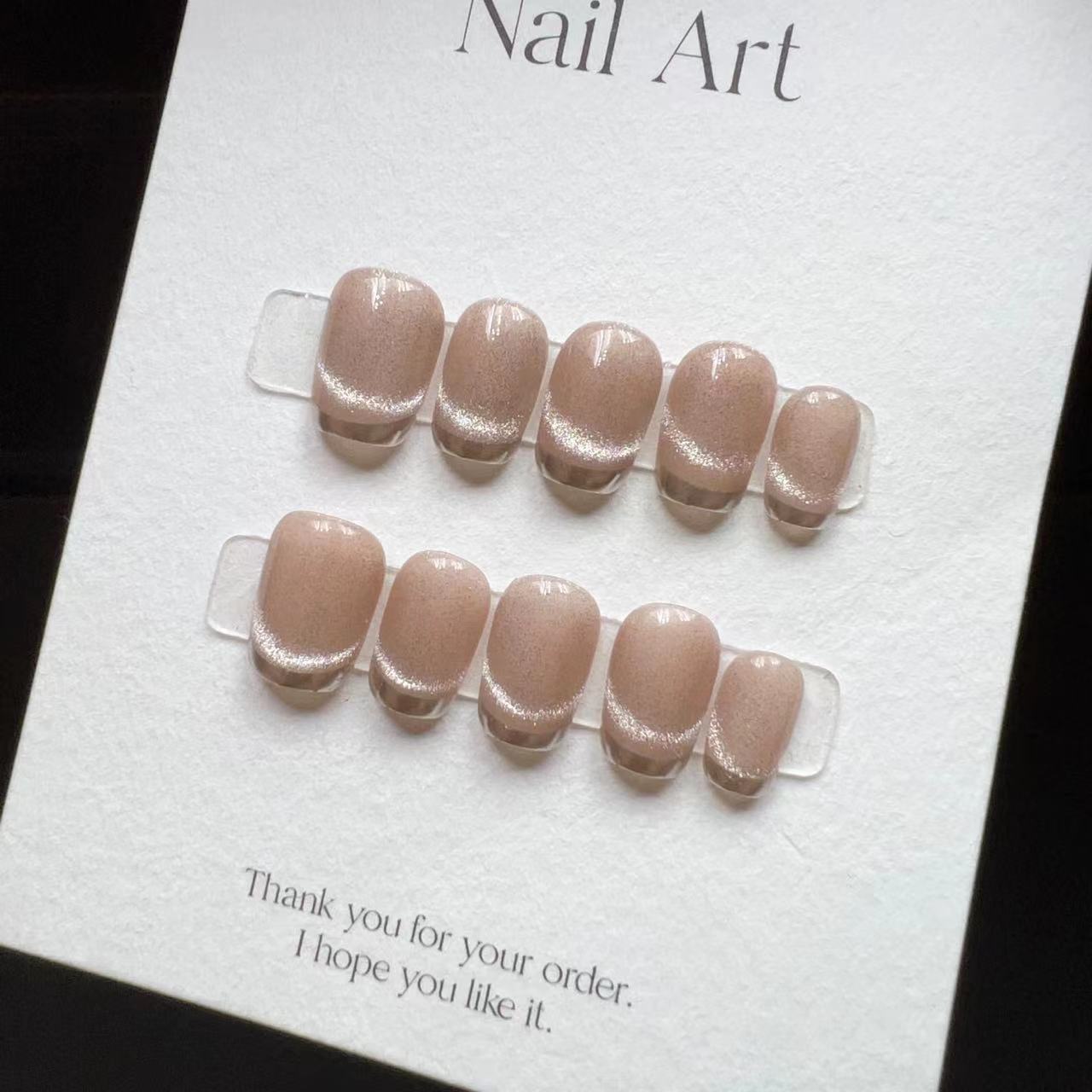 10 Stück handgemachte kurze Pr – Nail Art Full Cat Eye Bewertung und Preis
