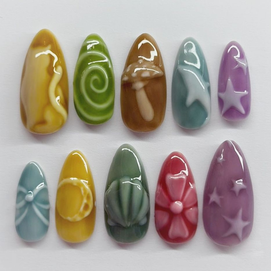 24 Stück Schleifen und Herzen  – Nail Art Full Motif Bewertung und Preis