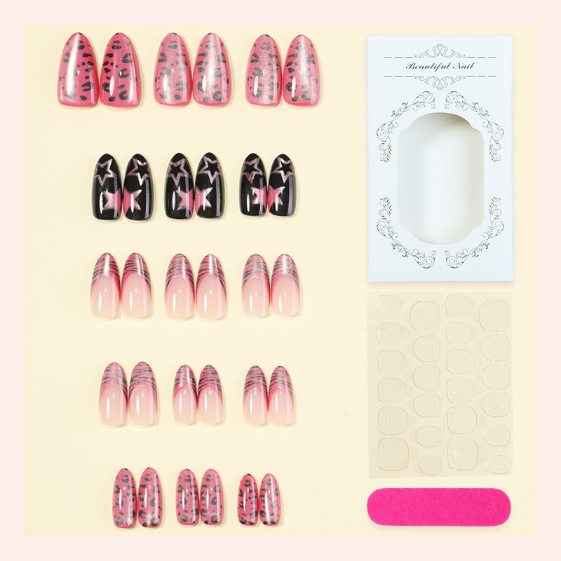 24 Stück Linien- und Sternen-P – Nail Art Full Cat Eye Bewertung und Preis