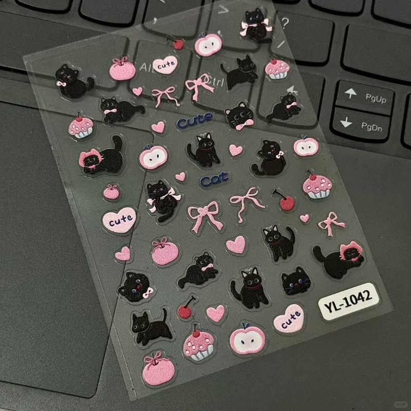 Niedlicher Cartoon-Schleifen-S – Nail Art Jelly Bewertung und Preis