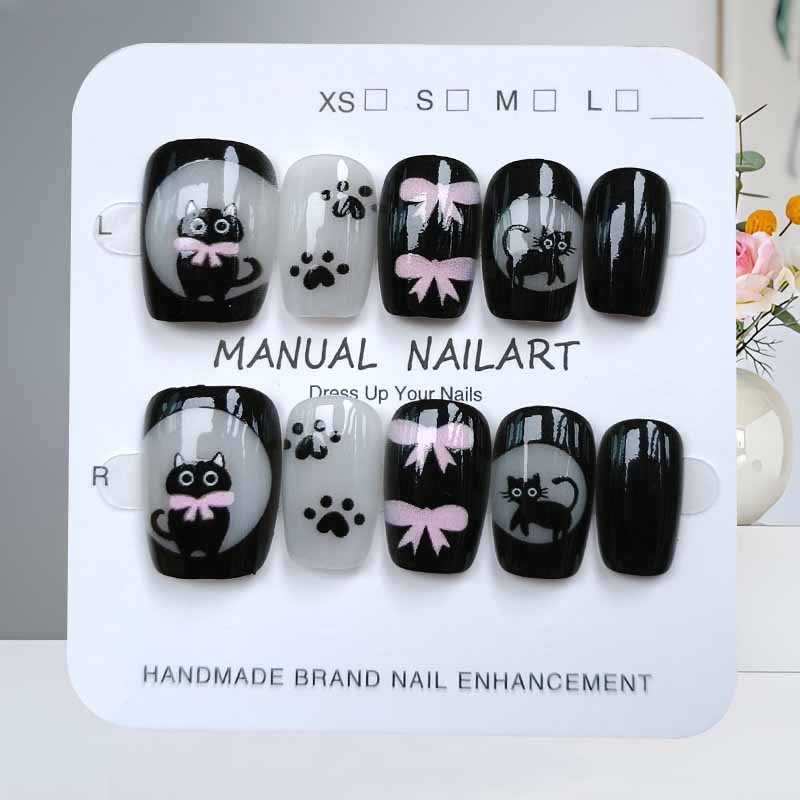 10 Stück niedliche Cartoon-sch – Nail Art Cat Eye Bewertung und Preis