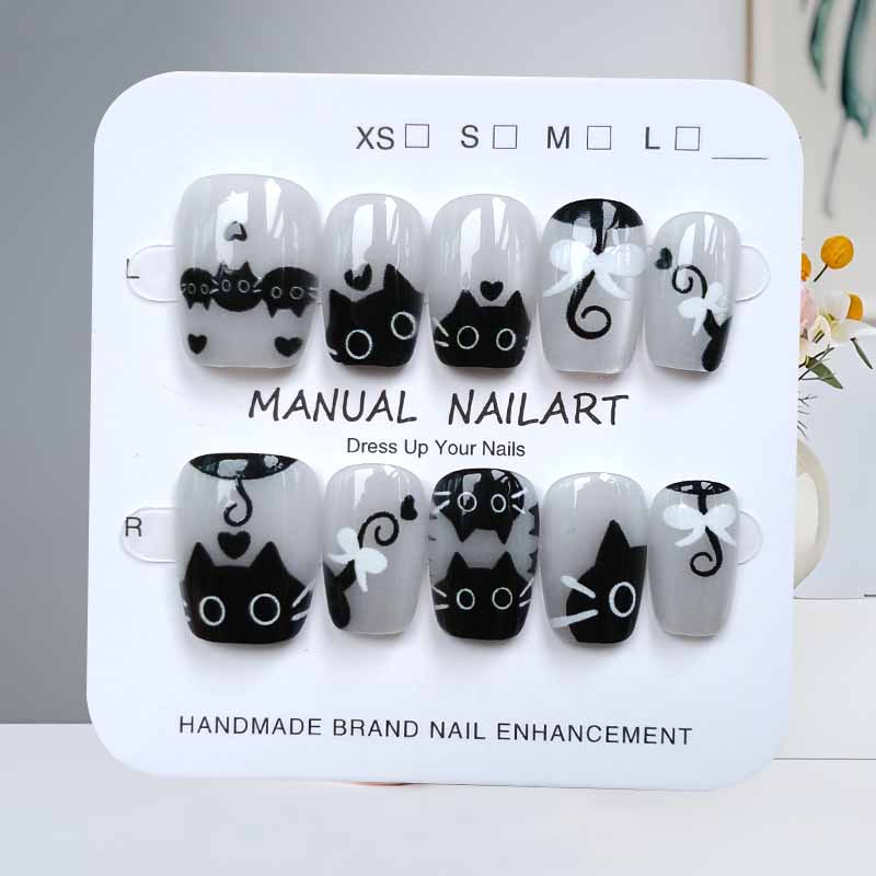 10 Stück niedliche Cartoon-sch – Nail Art Cat Eye Bewertung und Preis
