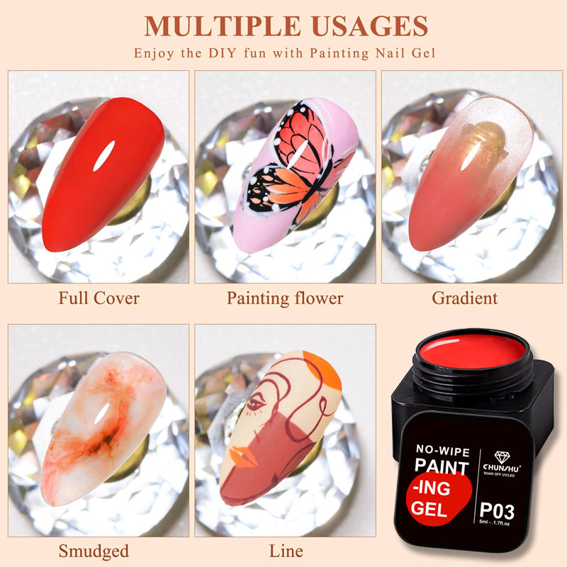 CHUNSHU 5 ml Kein Abwischen 4i – Nail Art One Stroke Bewertung und Preis