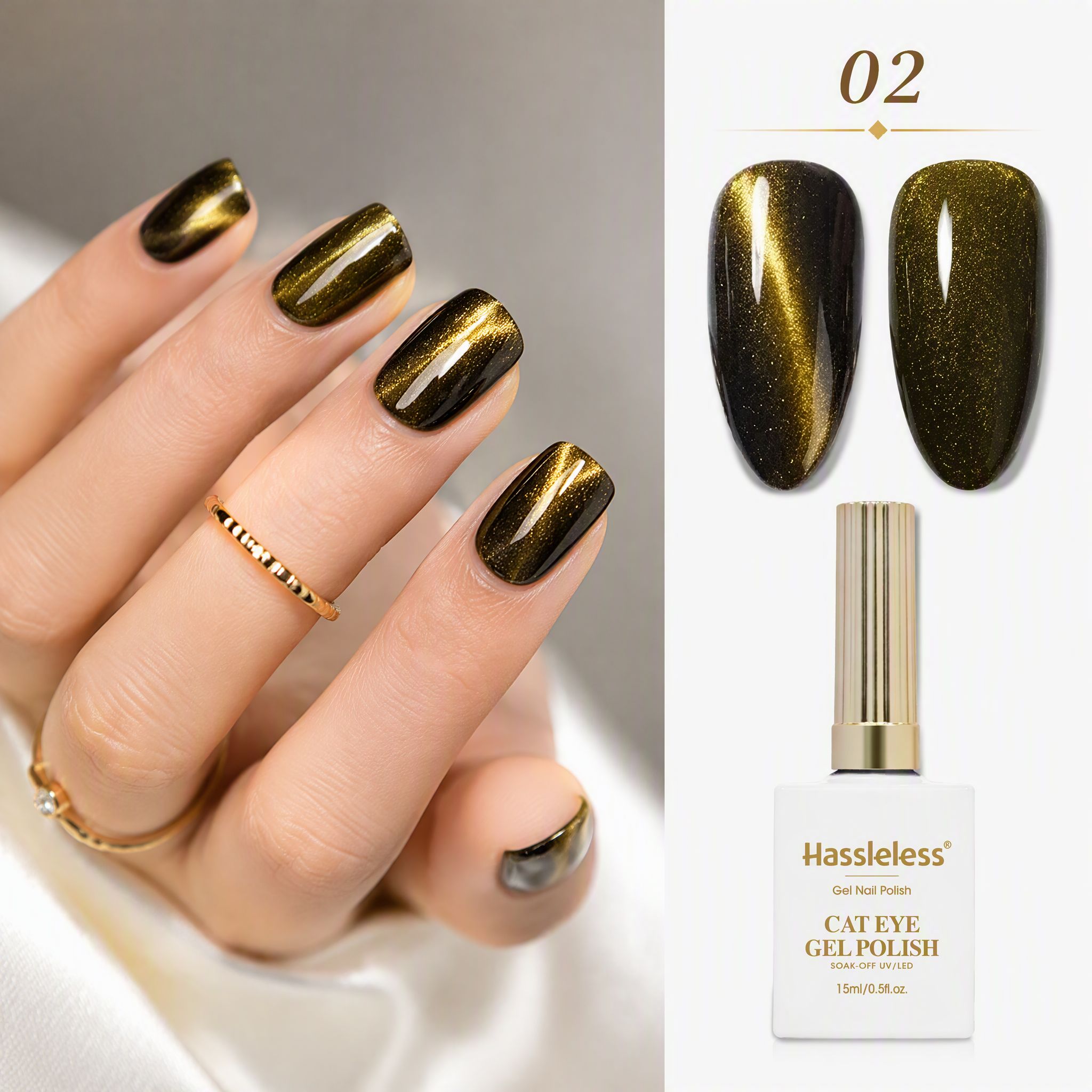 Hassleless Peacock Cat Eye Gel – Nail Art One Stroke Bewertung und Preis